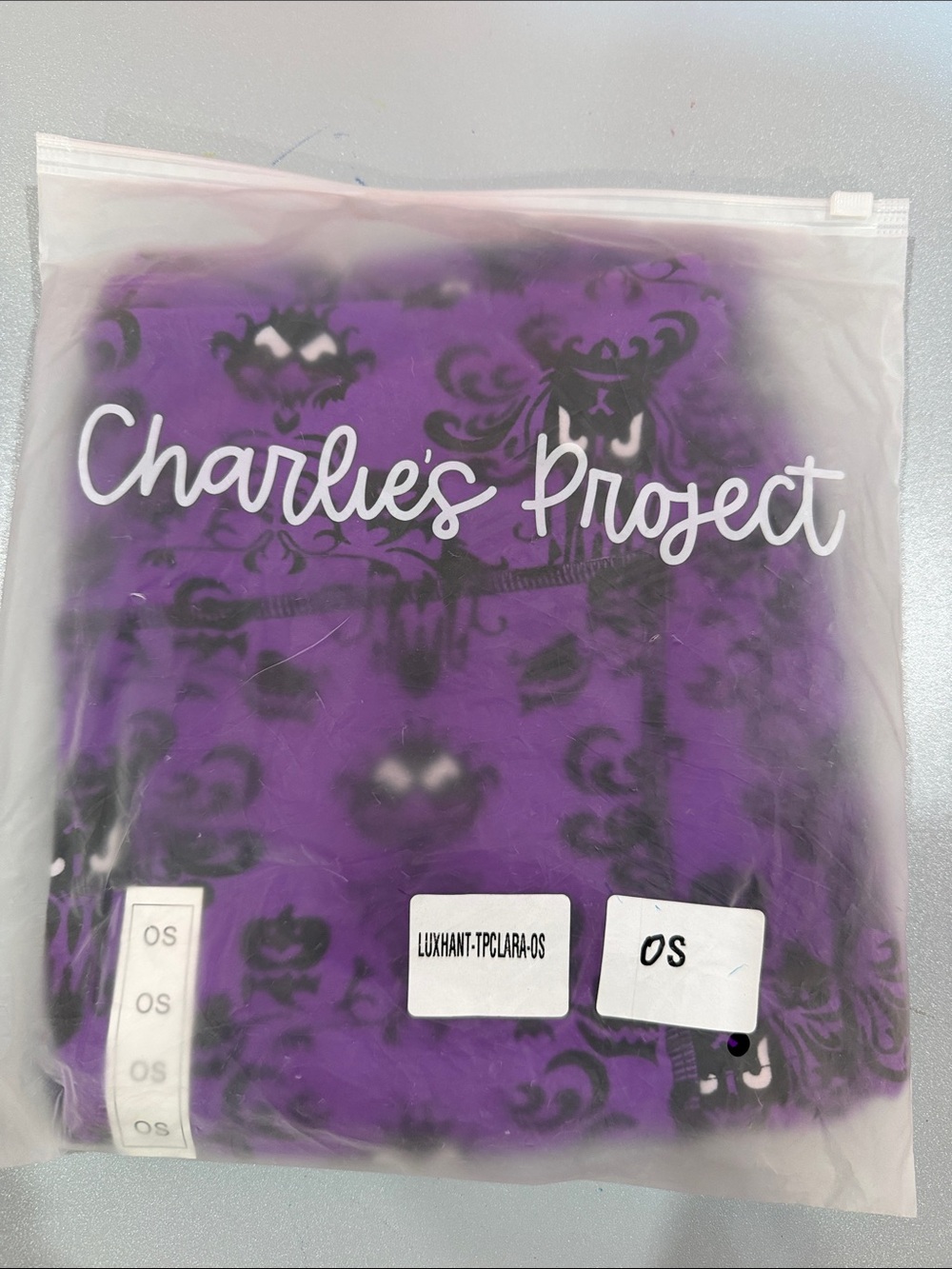 Charlie’s Project Women’s Purple Halloween Leggings with Pockets OS